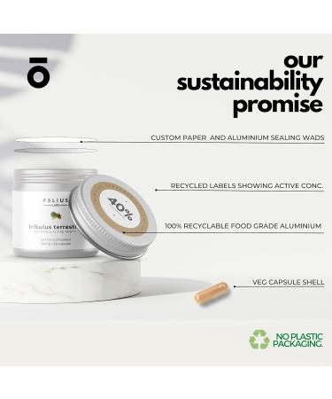 FOLIUS LABS Tribulus Terrestris 750mg - Concentrated Natural Whole Plant Extract - 120 Capsules - Buy Online on GoSupps.com