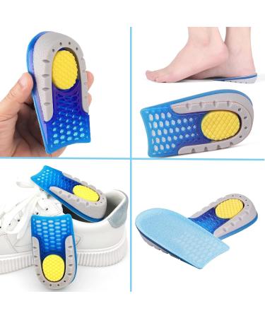 Height Increase Heel Insoles for Men & Women - Gel Lift Inserts for Comfort & Elevation | Invisible Cushion Pads 0.6" Heel Height - Buy Online on GoSupps.com