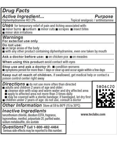 Tecnu Calagel Anti-Itch Gel - Maximum Strength Relief for Rashes, Bug Bites, Stings & Burns - 6 oz - Buy Online on GoSupps.com