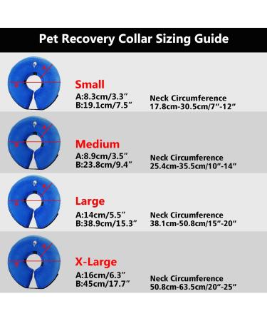 Pet Spies Inflatable Collar for Dogs & Cats - Comfortable Recovery & Protection Pillow with Magic Zipper (L/Blue) - Ideal for Swimming & Neck Support - Buy Online on GoSupps.com