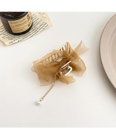 2 Pack Metal Lace Bow French Style Clips for Women & Girls - Non Slip Hair Clamp for Thinner & Thick Hair Styling - Buy Online on GoSupps.com