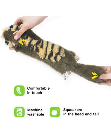 6 Pack No Stuffing Dog Squeaky Toys for Small Dogs - Durable, Cute Animals - Ideal for Teething - Plush and Crinkle - Pet Chew Toys - Buy Online on GoSupps.com