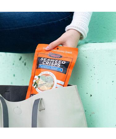  SEAPOINT FARMS Seapoint Farms Seaweed Crisps Seaweed Sheets Baked Salty Snack Non-GMO Pumpkin Sesame Flavor Crispy Seaweed Snack 35g Pack of 4 - Buy Online on GoSupps.com