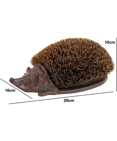 Woodside Heavy Duty Cast Iron Hedgehog Boot Brush & Scraper - Ideal for Wellies, Trainers, Shoes - Mud & Dirt Remover - Buy Online on GoSupps.com