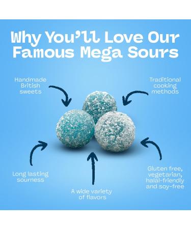 Barnetts Sweets Mega Sour Candy Framboise (104g) - Buy Online on GoSupps.com
