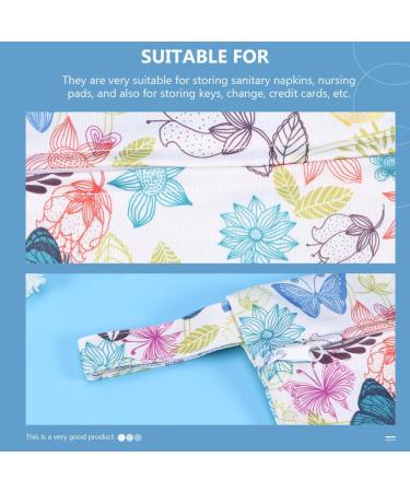 Lurrose 4-Pack Waterproof TPU Storage Bags Practical Zippered Tampon Holders Sanitary Pouch Breathable & Multi-Color Options (18x14cm) - Buy Online on GoSupps.com