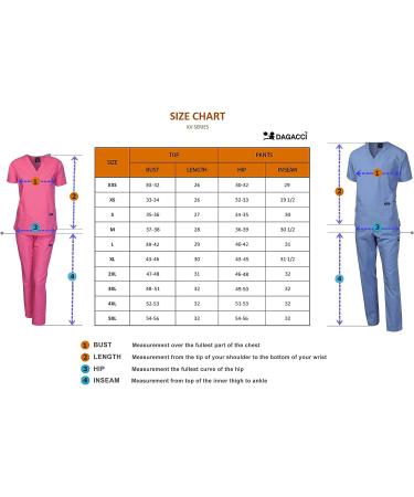 Dagacci Unisex Brown XXXL Medical Scrub Set - Top and Pant for Men and Women - Buy Online on GoSupps.com