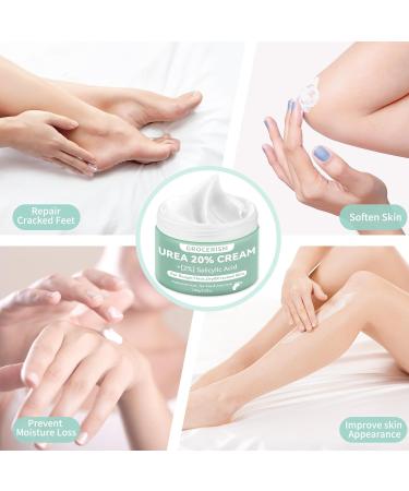 Shop Urea Cream 20% (150g) - Deep Moisture Foot & Hand Cream with Hyaluronic Acid Tea Tree & Aloe Vera - Effective Callus Remover & Skin Softener | International Shipping - Buy Online on GoSupps.com