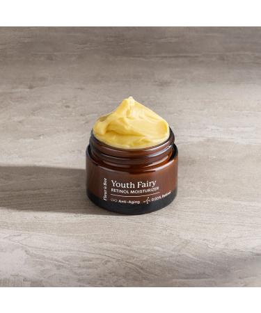FLEUR & BEE Retinol Moisturizer | Vegan Anti-Aging Cream for All Skin Types | Best Night & Day Retinol Cream | Youth Fairy 1.5 oz - Buy Online on GoSupps.com