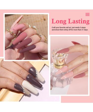 AZUREBEAUTY 17 Pcs Dip Powder Nail Kit - Classic Pink Nude Neutral Colors for French Manicure - Beginner Friendly - Buy Online on GoSupps.com
