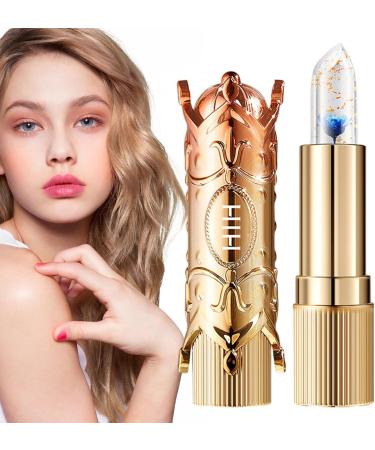  Jildouf Flower Jelly Color-Changing Lipstick | Long-Lasting Nourishing Glossy Lip Balm | Nourishing Color-Changing Temperature Gelatin Lip Balm Lipstick - Buy Online on GoSupps.com