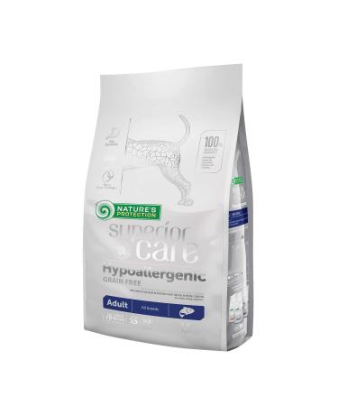 Nature's Protection Superior Care Hypoallergenic Dry Dog Food for Adult Dogs of All Breeds I Grain Free I Salmon I Food for Adult Dogs with Food Sensitivities 1.5 kg