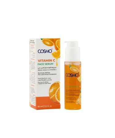 Cosmo Vitamin C Face Serum For Dull Complexion 65ml | 2.2 fl.oz Texture & Oil Control Lightweight & Non Greasy For All Skin Types