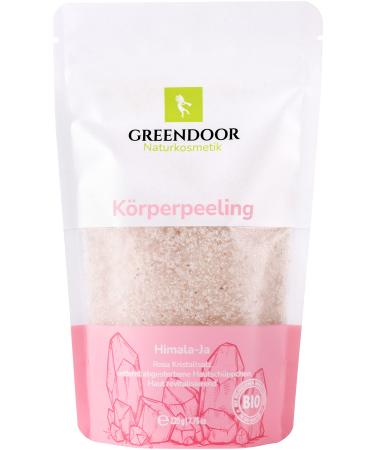 Greenendoor pink crystal salt Scrub Himala-Ja 220g vegan fragrance: organic cardamom natural body peeling ant / removes skin cells natural peeling skin care against cellulite natural cosmetics