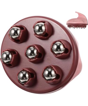 Lalafina 5-Sided Red Ball Massager - Handheld Muscle Roller & Massage Stick for Effective Muscle Relief | Magnetic ABS Household Tool - Buy Online on GoSupps.com