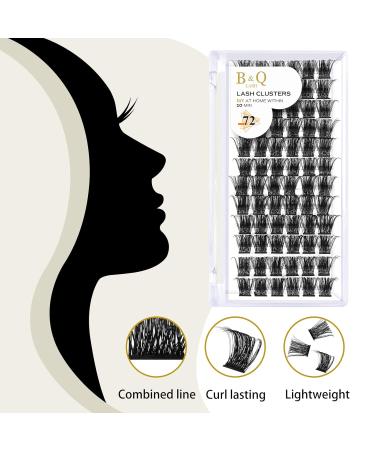 Buy BQ Lash Single Eyelash Clusters - Colored DIY Extensions 72 Units D-10mm - Perfect for At-Home Beauty - Buy Online on GoSupps.com