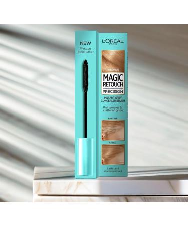 Loreal Grey Hair Cover Up Concealer Blonde Instant Grey Coverage Root Touch Up Hair Mascara to Cover Grey Hair Between Coloring - with Easy To Apply Precision Brush Kit - 2 Pack Plus Cheeroo Magnet 8 ml (Pack of 2) - Buy Online on GoSupps.com