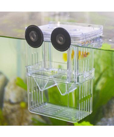 Senzeal Aquarium Fish Breeder Box Plastic Fish Isolation Breeding Box Hatching Incubator Box for Baby Fish Shrimp Clownfish Guppy Medium