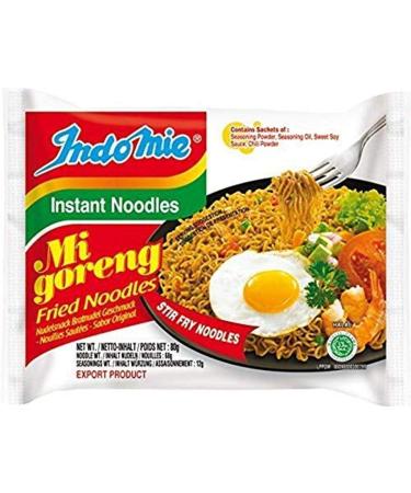 Indomie Foods Mi Goreng Instant Noodles Halal Certified, Original Flavor, 10 Count 10 Count (Pack of 1)
