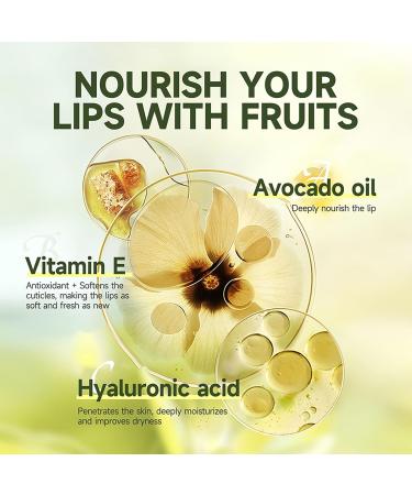 2 Pack Hyaluronic Acid Lip Balm Avocado Moisturizing Lip Balm for Prevents Dry Reduces Lip Lines Refreshing Soothing for Lip Softening & Hydration - Buy Online on GoSupps.com