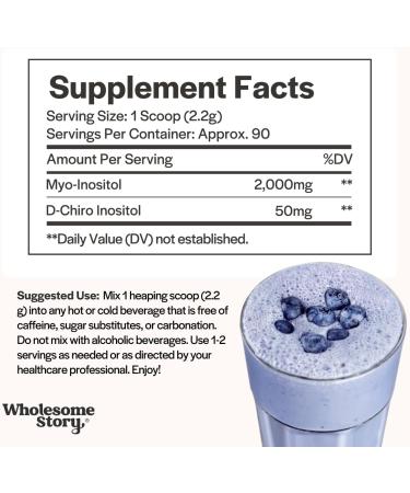 Myo-Inositol & D-Chiro Inositol Supplement Powder for Women | Hormonal Balance & Healthy Ovarian Function Support | Vitamin B8 | Great Alternative to Capsules | 40:1 Ratio | 90 Servings - Buy Online on GoSupps.com