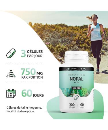 Nopal 250 mg - 200 capsules - Orgaliane - Buy Online on GoSupps.com
