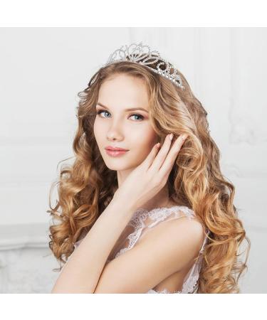 FRCOLOR Crystal Crowns and Tiaras 2 Pack - Elegant Princess Tiara Set for Birthdays, Weddings, and Proms - Buy Online on GoSupps.com