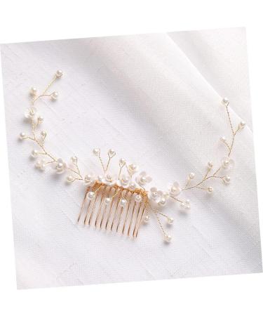 FRCOLOR Bridal Hair Comb Hair Accessories for Bridesmaid Braiding Hair Accessories Wedding Decoration Pearl Hair Clips Pearl Hair Comb Pearl Hair Combs Pearl Headpiece Resin White Handmade - Buy Online on GoSupps.com