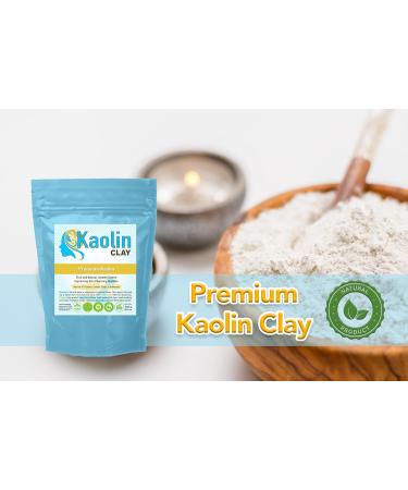 Pure Kaolin Clay - 100% Natural | 8.8 oz | Smooth Texture for Face Body & Bathbombs | International Shipping - Buy Online on GoSupps.com