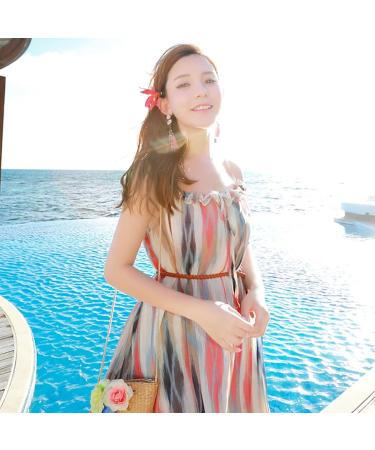 4 Pieces Bohemian Flower Hairpin Orchid Flower Alligator Clips Hawaiian Beach Flower Hair Pins Clip Multicolor Double Orchid Flower Hair Clip for Women Girls - Buy Online on GoSupps.com