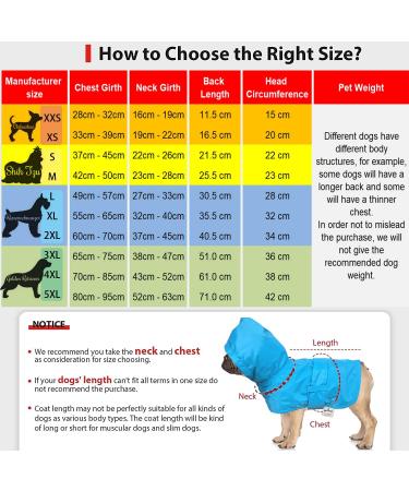 Waterproof Raincoat for Dogs - Leaving Hundred Coat with Soft Lining | XX-Large Blue for Small Medium & Large Dogs (11 to 71 inches) - Buy Online on GoSupps.com