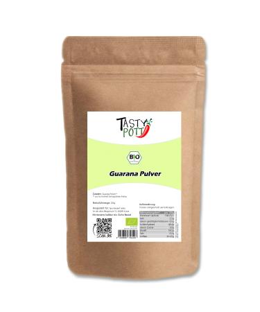 Jeske Sports Supplies Tasty Pott Organic Guarana powder guarana drink for vegan food energy powder natural booster make your own energy drink energy in bag 250 g