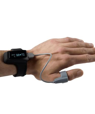 Buy Pulox Checkme O2 - Smart Wrist Pulse Oximeter with Ring Sensor | iOS & Android Compatible | International Shipping Available - Buy Online on GoSupps.com