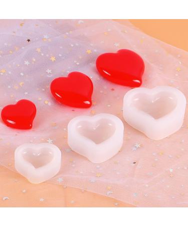 Cabilock 3pcs Peach Heart Silicone Mold Molds for Candles Molds for Resin Stencils for Crafts Heart Shape Silicone Resin Heart Chocolate Heart Baking Silicone DIY Mold Decoration Mold White 7.4x6.8cm White - Buy Online on GoSupps.com