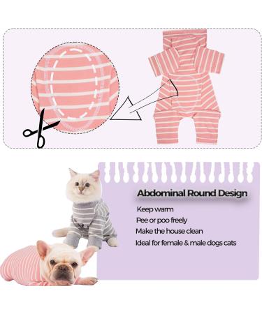 AOKAZI Hunde-Chirurgie-Genesungsanzug Welpen-Katzen-Einteiler f r Ausfallen Hautkrankheiten Wundschutz medizinischer Haustier-Chirurgischer Anzug Hunde-Pyjama (Rosa Medium) M PINK - Buy Online on GoSupps.com