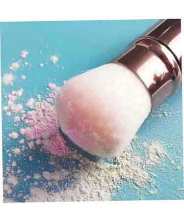 Retractable Makeup Brush Portable Face Blush Powder Brush Makeup Tool for Travel Portable Powder Brush with Cover - Buy Online on GoSupps.com