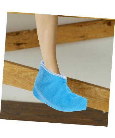 Mikinona 1 Pair Waxed Cotton Footmuffs Paraffin Wax Paraffin Foot Covers Wax Bath Foot Liners Wax Booties Wax Warming Covers Moisturizing Socks Paraffin Refills Liners Polyester 26.50X19.00X1.00CM Blue - Buy Online on GoSupps.com