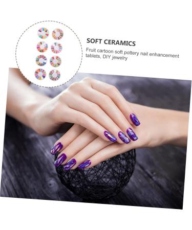 8 Boxes Soft Pottery Polymer Fruit Slices Nail Accessories Charms Round Spacer Beads Jewels for Nails Nail Decorations Nail Art Accessories Diy Polymer Clay Scrapbook 3d Food Play - Buy Online on GoSupps.com