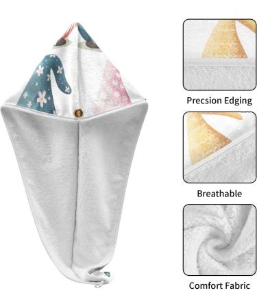 Buy Six Dwarf Hair Towels - Super Absorbent Quick Dry Hair Turbans 2 Pack for Women & Girls | International Shipping Available - Buy Online on GoSupps.com