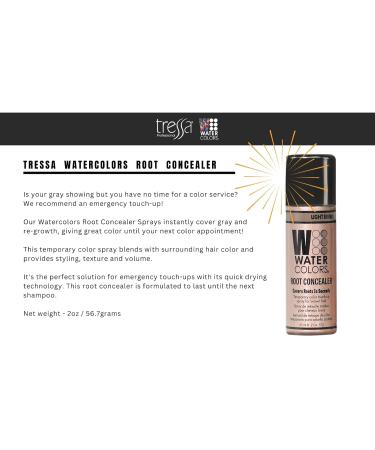 Watercolors Root Concealer Spray - Light Brown 2 oz | Covers Gray Roots & Adds Volume - International Shipping Available - Buy Online on GoSupps.com