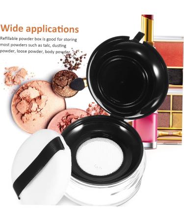 Housoutil Lip Balm Containers Cosmetics Travel Cosmetic Containers Travel Powder Containers Loose Powder Containers Powder Puff Skincare Travel Containers Empty Box Filling Plastic - Buy Online on GoSupps.com