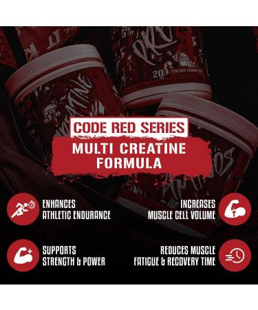 5% Nutrition Code Red Micronized Creatine | Monohydrate Powder Blend | Flavored Creatine for Power, Strength Endurance, Cellular Energy & Cognitive Health (Wild Berry) - Buy Online on GoSupps.com