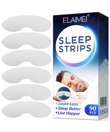 Leepesx Anti Snoring Sleep Strips Disposable Mouth Strips Tape Reduce Mouth Dryness Sore Throat Snoring Solution 90pcs