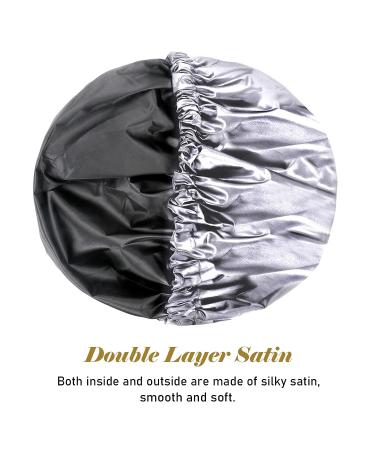 Dazuiniao Luxury Silk-Lined Shower Cap for Women - Reusable & Waterproof - Buy Online on GoSupps.com