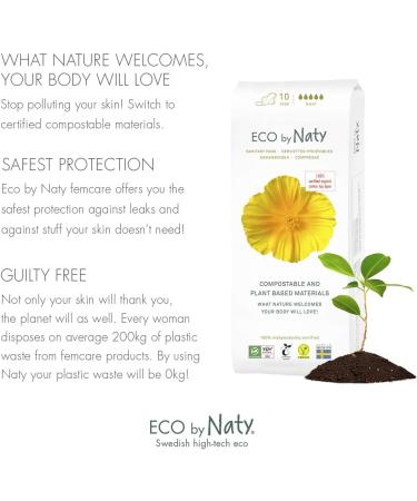 Naty Night Sanitary Pads - 10 Eco-Friendly Pads for Ultimate Comfort - Buy Online on GoSupps.com