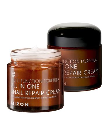 Mizon Snail Repair Cream Face Moisturizer with Snail Mucin Extract All in One Snail Repair Cream Recovery Cream Korean Skincare Wrinkle & Blemish Care