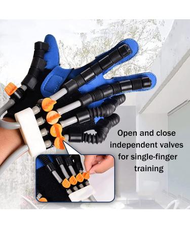 Rehabilitation Robot Gloves Finger Gloves for Stroke Hemiplegia Patients Straightening Brace Guard Protector with Single Finger Training and Mirror Mode(Size:Right-L) - Buy Online on GoSupps.com