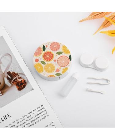 Colorful Fruit Print Contact Lens Case - Portable Travel Storage Box for Contacts - Buy Online on GoSupps.com