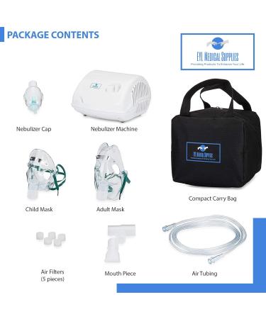TRUneb Compressor Vaporizer Asthma Machine System for Adult and Child - Carry Bag - 2 Year Warranty - Buy Online on GoSupps.com