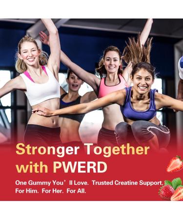 120Count Creatine Monohydrate Gummies 5g, Energy Creatine Supplements Gummies for Gym Essentials-Strawberry Strawberry 120 Count (Pack of 1) - Buy Online on GoSupps.com